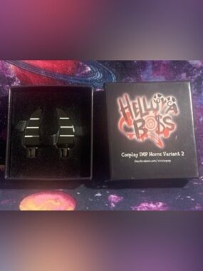 Helluva Boss Cosplay IMP Horns Pins Variant 2